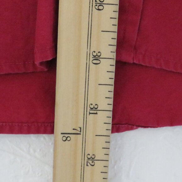 Haggar* Men's Long Sleeve Button Down Curved Hem Single Pocket Shirt~ Size Large - Picture 8 of 10